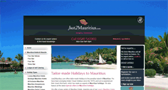 Desktop Screenshot of just2mauritius.com